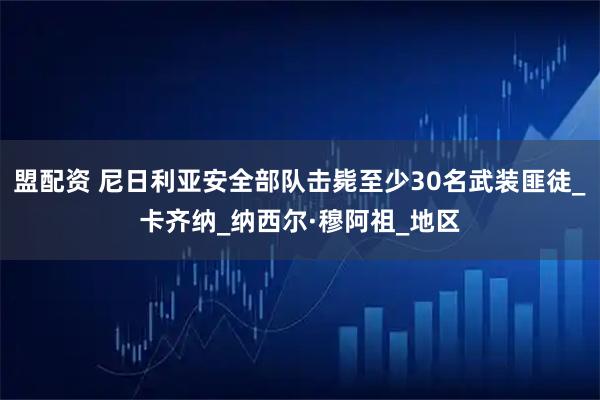 盟配资 尼日利亚安全部队击毙至少30名武装匪徒_卡齐纳_纳西尔·穆阿祖_地区