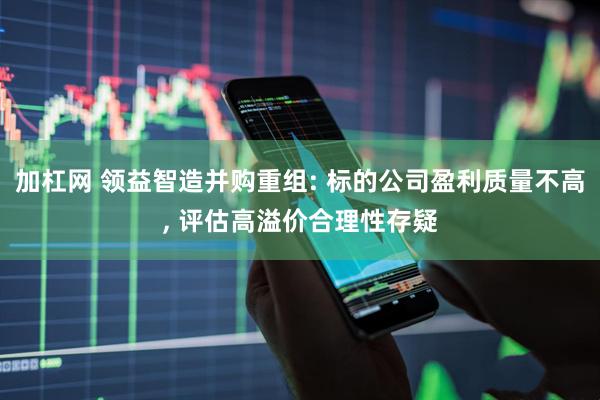 加杠网 领益智造并购重组: 标的公司盈利质量不高, 评估高溢价合理性存疑